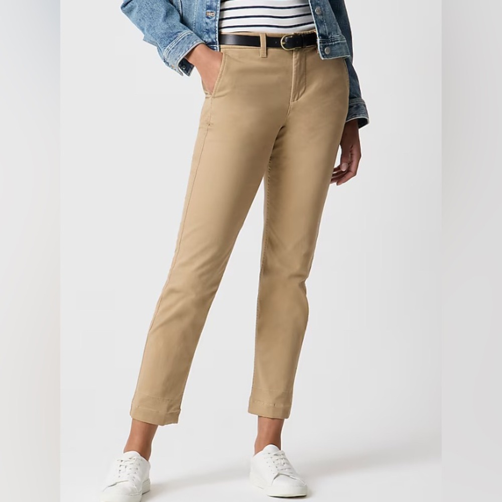 J. Crew Straight-Leg Chino Pants in Khaki